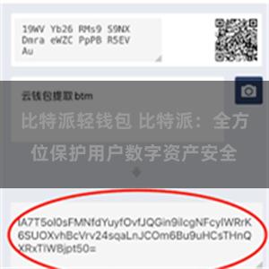 比特派轻钱包 比特派:全方位保护用户数字资产安全
