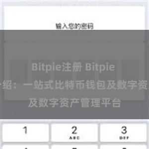 Bitpie注册 Bitpie APP功能介绍:一站式比特币钱包及数字资产管理平台