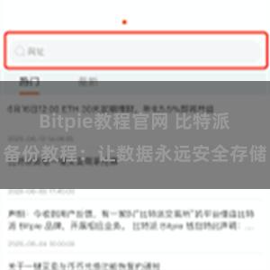Bitpie教程官网 比特派备份教程:让数据永远安全存储