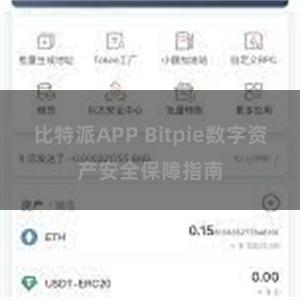 比特派APP Bitpie数字资产安全保障指南