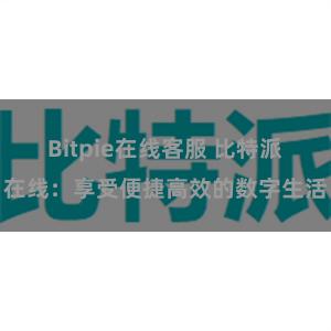 Bitpie在线客服 比特派在线:享受便捷高效的数字生活