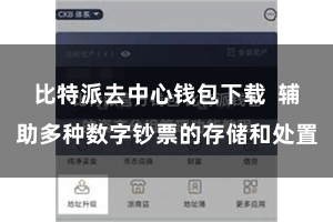 比特派去中心钱包下载 辅助多种数字钞票的存储和处置