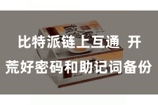 比特派链上互通 开荒好密码和助记词备份