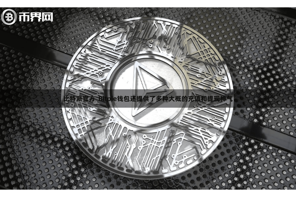 比特派官方  Bitpie钱包还提供了多种大概的充值和提现神气