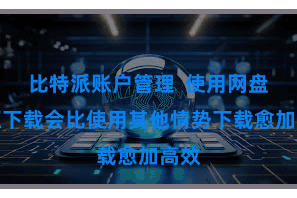 比特派账户管理  使用网盘资源下载会比使用其他情势下载愈加高效
